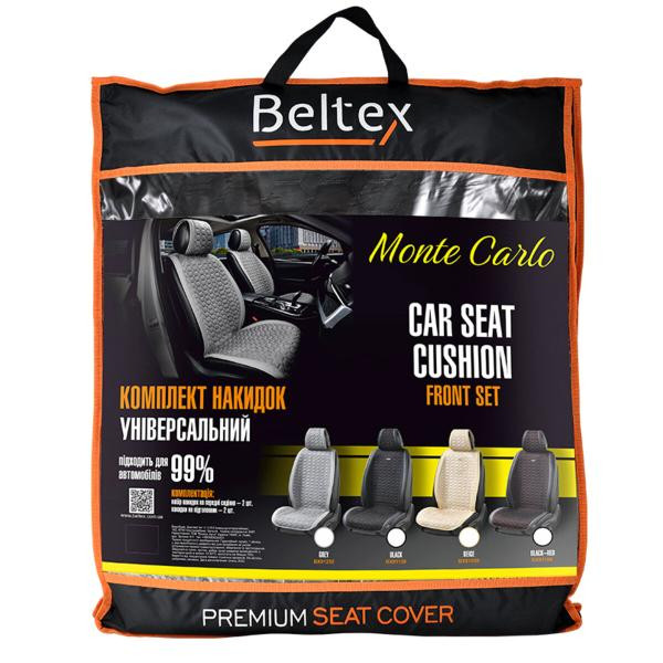 Buy Premium capes for front seats Beltex Monte Carlo, Black 2pcs.