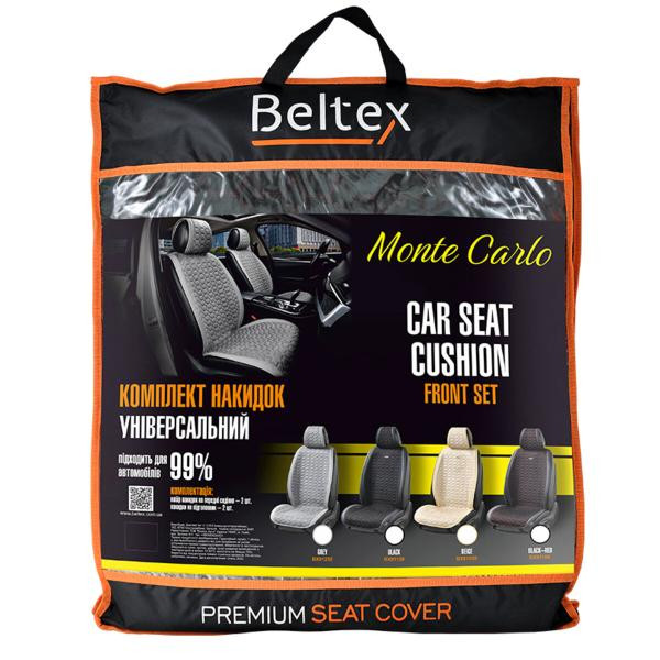 Buy Premium capes for front seats Beltex Monte Carlo, Black-Red 2pcs.