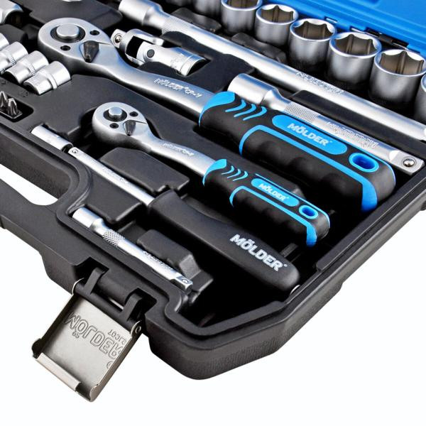 Купить Профессиональный набор инструментов в кейсе MÖLDER 1/2 ", 1/4" 72 T, CR-V, 72ед.