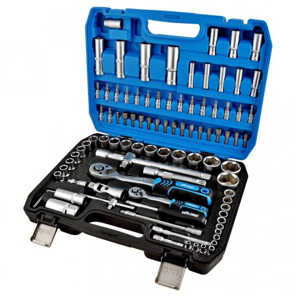 Buy Professional set of tools in the Mölder Case 1/2 ", 1/4" 72 T, CR-V, 94OD.
