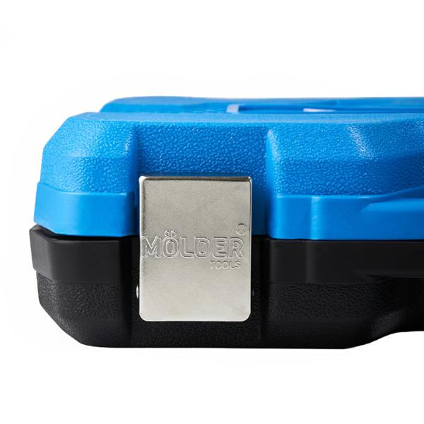 Buy Professional set of tools in the Mölder Case 1/2 ", 1/4" 72t, CR-V, 56OD.
