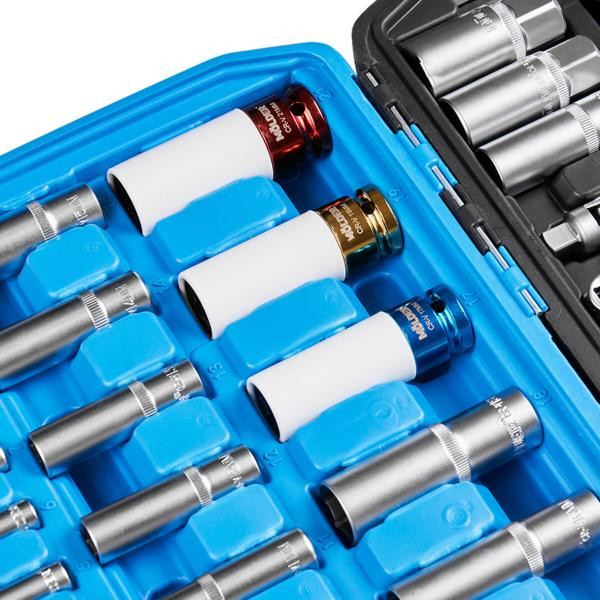 Buy Professional set of tools in the Mölder Case 1/2 ", 1/4", 3/8 "72t, CR-V, 176OD.