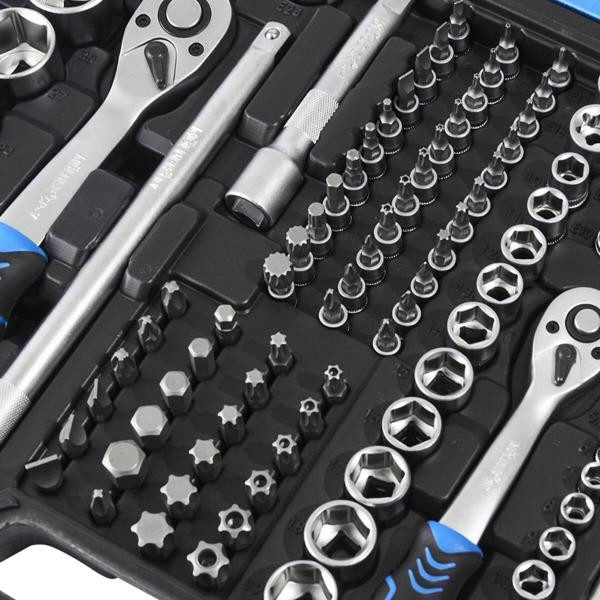 Buy Professional set of tools in the Mölder Case 1/2 ", 1/4", 3/8 "72t, CR-V, 176OD.