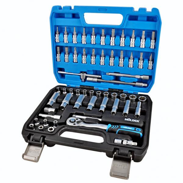 Buy Professional set of tools in the Mölder Case 1/4 "72 T, CR-V, 56OD.