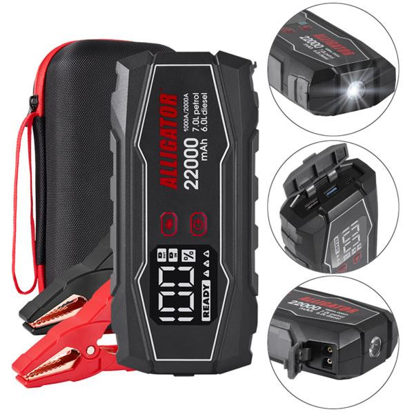 Buy The Alligator Jump Starter 1000a/2000a 22000Mah