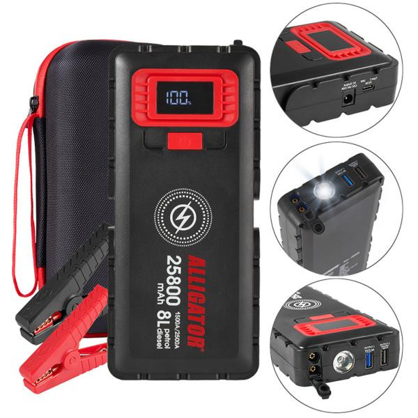 Buy The Alligator Jump Starter 1500a/2500A 25800Mah starter