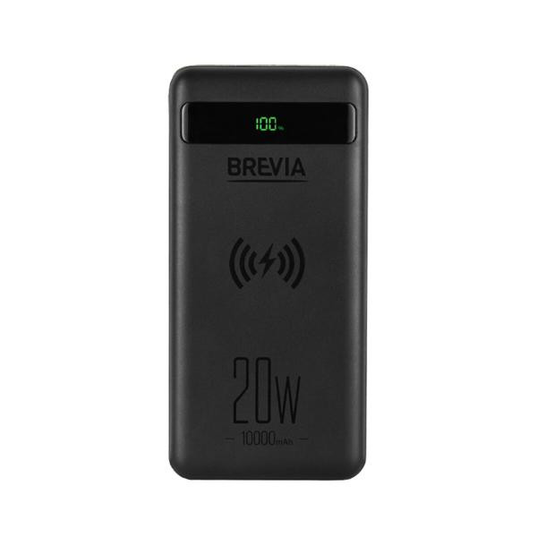 Buy Power Bank) Brevia 10000Mah 20w Wireless Qi10w Li-Pol, LCD