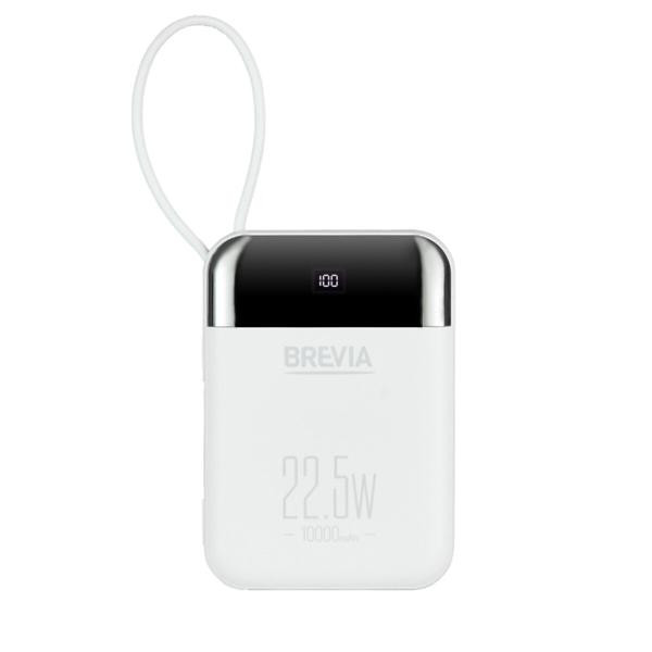 Buy Power Bank) Brevia 10000Mah 22.5w Type-C+Lightning Cable, Li-Pol, LCD