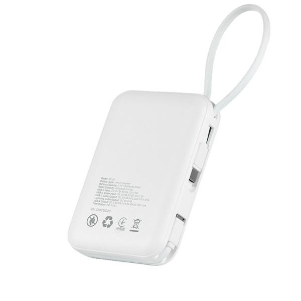 Buy Power Bank) Brevia 10000Mah 22.5w Type-C+Lightning Cable, Li-Pol, LCD