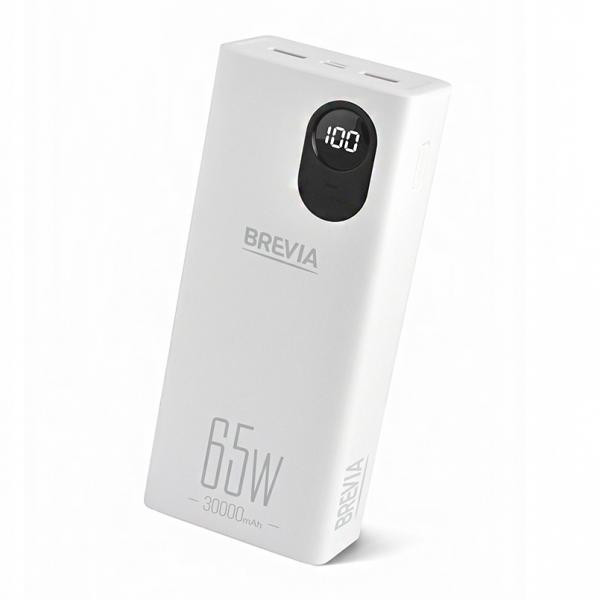 Buy Universal mobile battery Brevia 30000Mah 65W Li-Pol, LCD