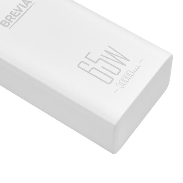 Buy Universal mobile battery Brevia 30000Mah 65W Li-Pol, LCD