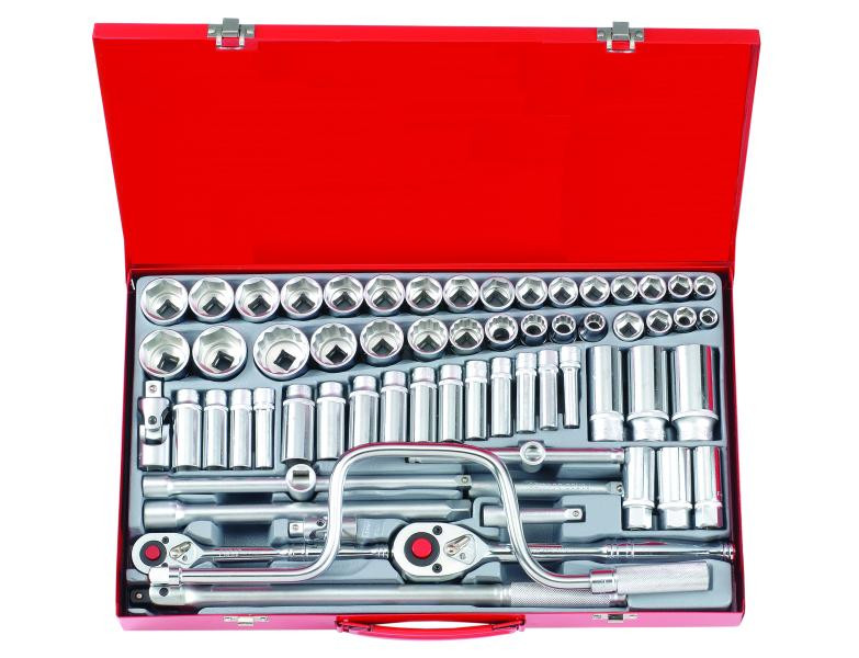 Купить 3/8" и 1/2" Набор инструмента ММ и SAE 64 пр. (FORCE 4641)