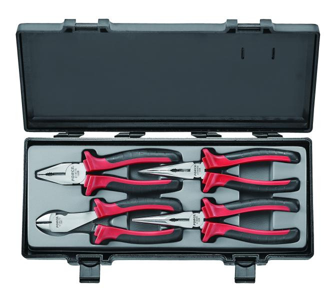 Купити Набор: пассатижи, бокорезы, длинногубцы 4 пр. (FORCE 5046)