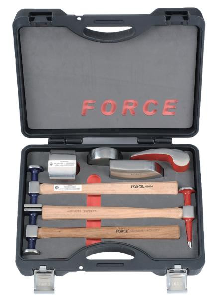 Купити Набор оправок и молотков для рихтовочных работ 7 пр. (FORCE 50713B)