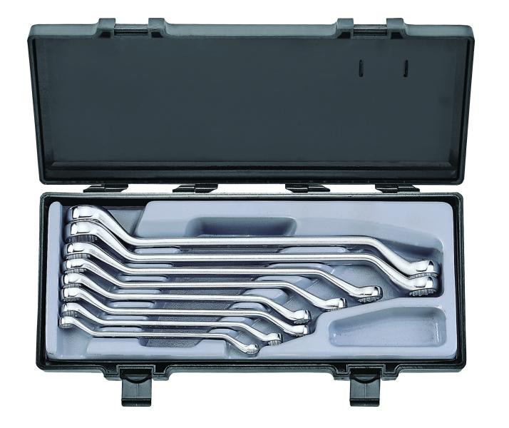 Купить Набор ключей накидных, отогнутые на 45° 8 пр. (1/4" - 15/16") (FORCE 5085S)