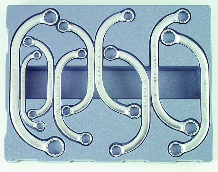 Купити Набор ключей накидных С-обр. 9 пр. (8-22 мм) (FORCE 50911)