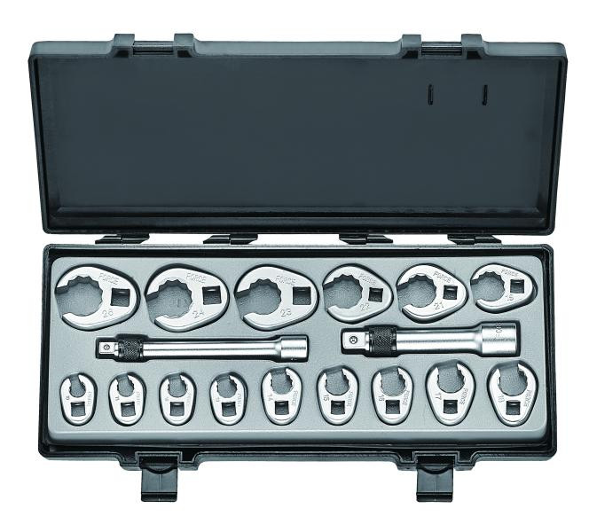 Купити Набор ключей-насадок разрезных 17 пр. (10-26 мм) (FORCE 5172)