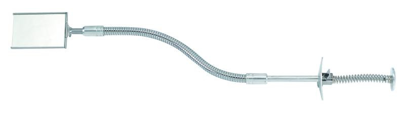 Купити Зеркало досмотра откидное на гибком удлинителе 50х70 мм, L=500 мм (FORCE 61703)