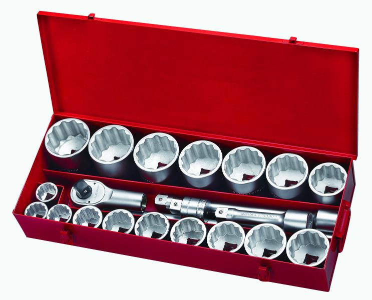 Купити 1" Набор инструмента 12-гр. 21 пр. (1-7/16"-3-1/8") (FORCE 8211S)