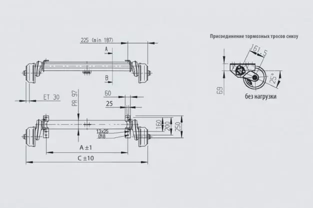 Buy AL-KO Brake Torssiona Axis 1500 kg 1600 mm (112x5)