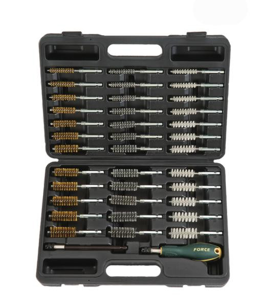 Купити Набор зачистных щеток (нейлоновые, металические, с латунным покрытием) 38 пр. (FORCE 938U1)