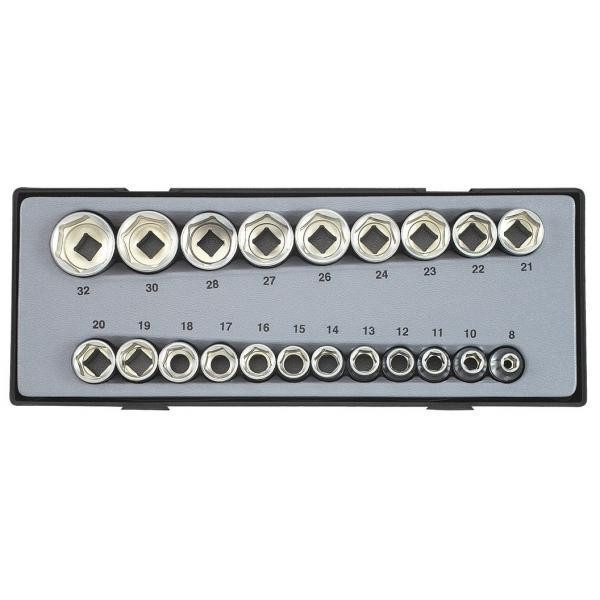 Купити 1/2" Набор головок 6-гр. 21пр. (FORCE T4212)