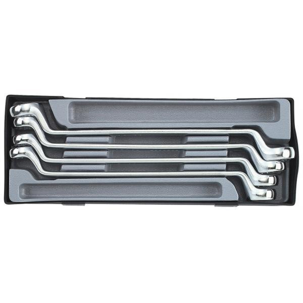 Купить Набор ключей накидных, отогнутые на 75° 4 пр. (в ложементе) (FORCE T5044)