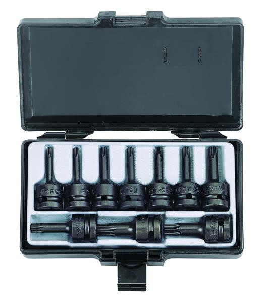 Купити 1/2" Набор головок-бит Torx ударных 10 пр. (T20-T70) (FORCE 41013)