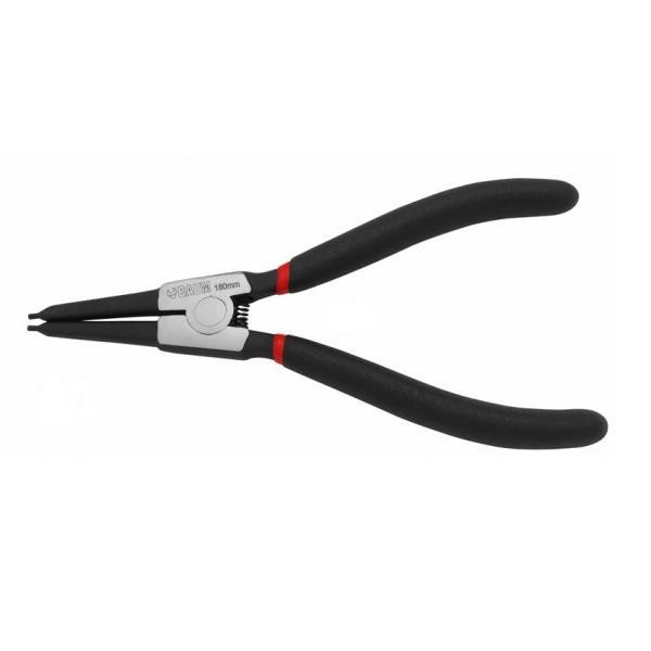 Купити Щипці для зняття стопорних кілець, прямі (розтиск), L=175 мм (BAUM 110-ES)