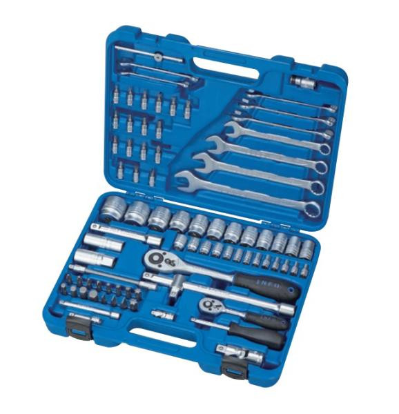 Купить 1/4" и 1/2" Набор инструмента 12-гр. 82 пр. (INFO 6821-9 I)