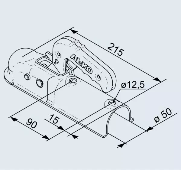 Buy Castle coupling AL-KO AK 7 on a round breath is 50 mm