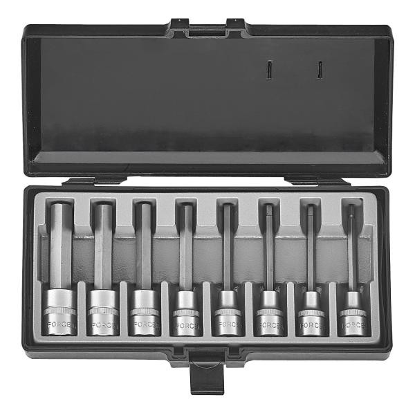 Купить 1/2" Набор головок-бит шестигранных 8 пр. (5-17 мм) (FORCE 4092)