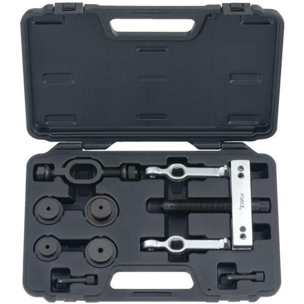 Купить Съемник подшипников двулапый прямой с оправками для их запреcсовки 16 пр. (FORCE 666A01)