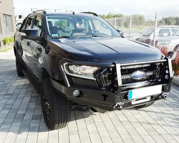Buy Front bumper with kangaroo for Ford Ranger 15-19 3.2 Diesel Fabryka 4x4
