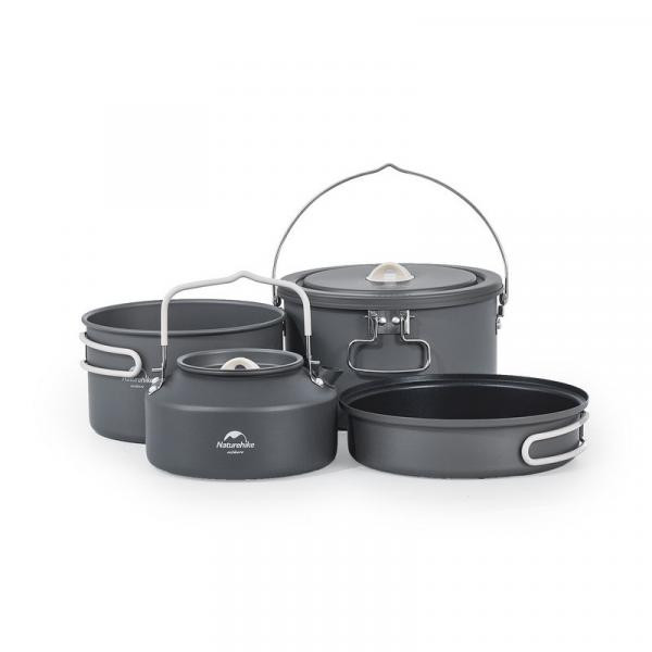 Buy Set of dishes (pan, pot, frying pan, kettle) Naturehike CNH2222CJ002, Aluminum
