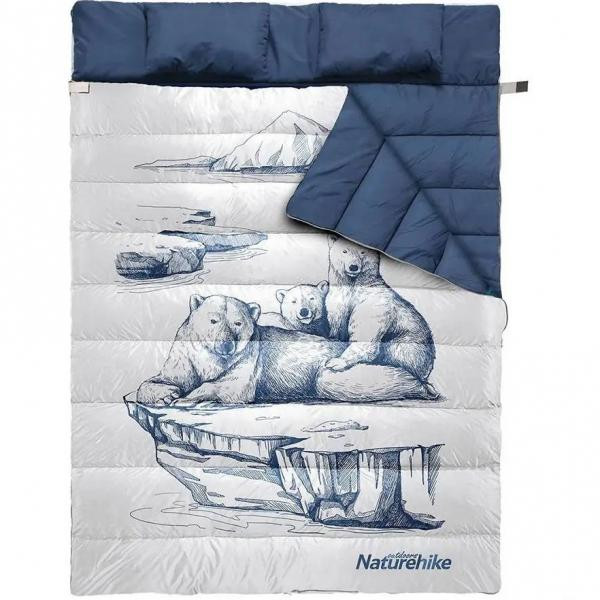 Buy Sleeping bag double Naturehike NH21msd06, navy blue