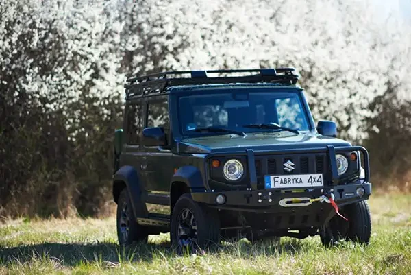 Buy Front bumper with a kangaroo with a removed Suzuki Jimny 18+ Fabryka 4x4