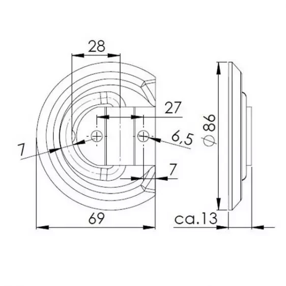 Купити Петля кріплення вантажу Winterhoff ZBF 60-1