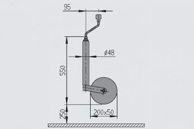 Buy Al-KO 300 kg support wheel