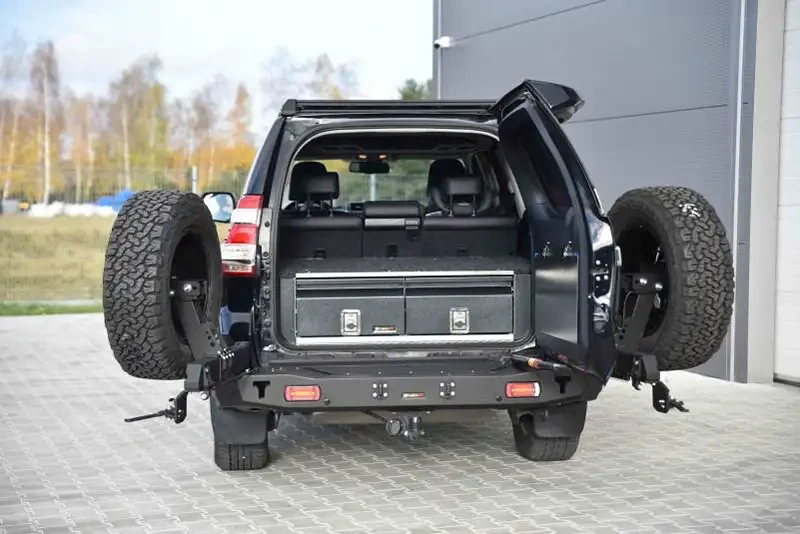 Buy Rear bumper Long with LED Funders Toyota Prado 150 13-17 F4X4