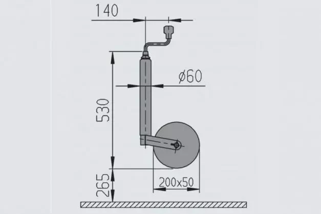 Buy Al-KO 500 kg support wheel