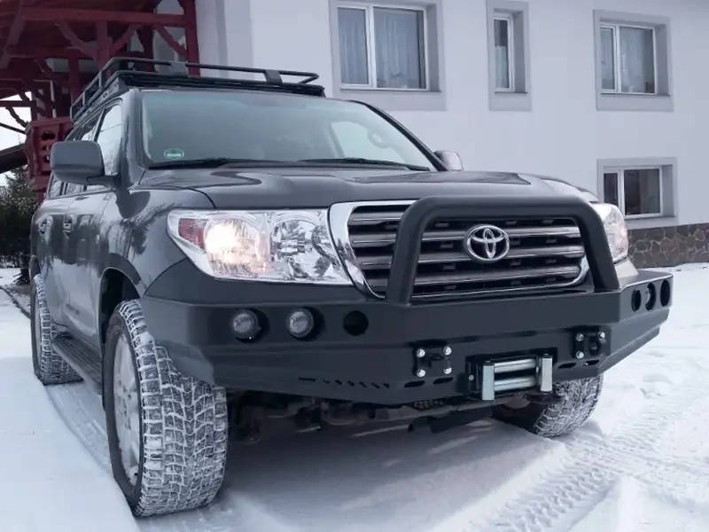 Buy Front bumper with a kangaroo for Toyota LC 200 F4X4