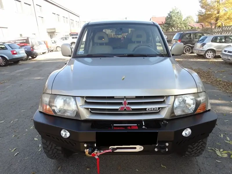 Buy Front bumper without mitsubishi pajero III 05-10 f4x4