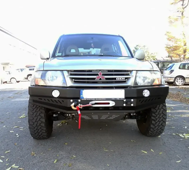 Buy Front bumper without mitsubishi pajero III 05-10 f4x4