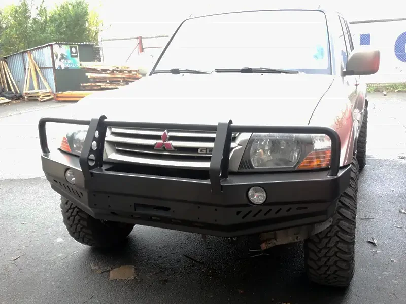 Buy Front bumper with mitsubishi pajero III 05-10 f4x4