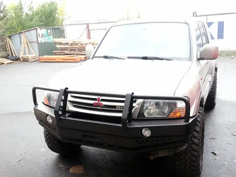 Buy Front bumper with mitsubishi pajero III 05-10 f4x4