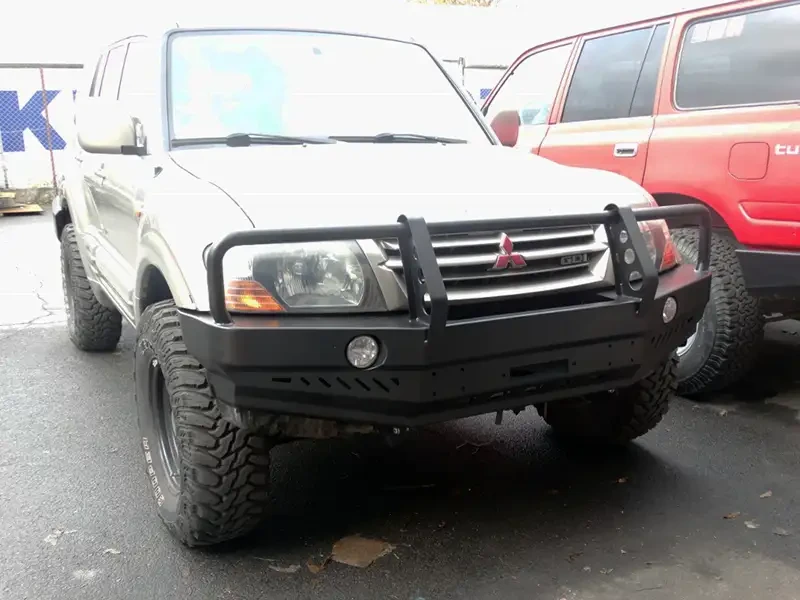 Buy Front bumper with mitsubishi pajero III 05-10 f4x4