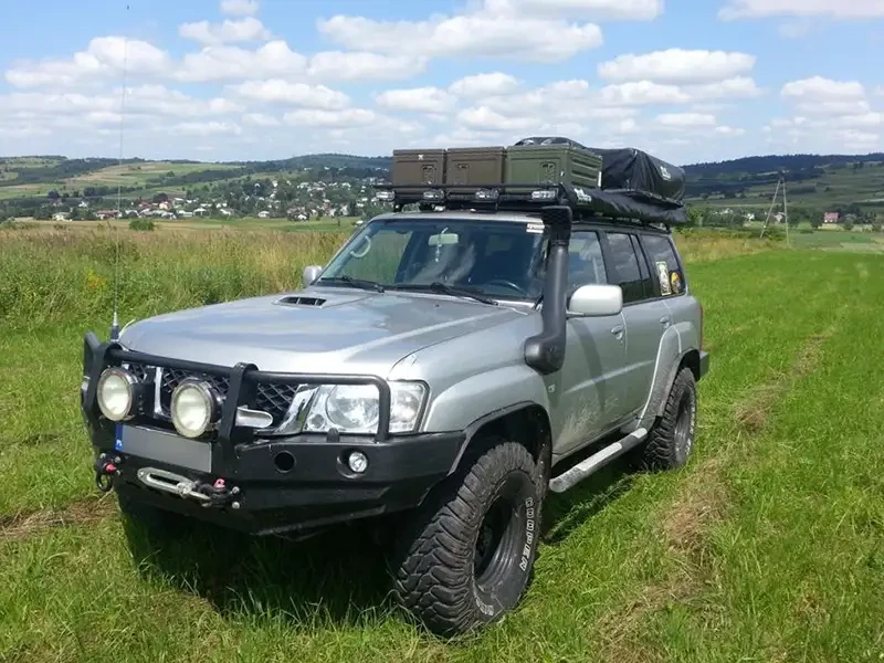 Buy Front bumper with a kangaroo Nissan Patrol Gu4 F4X4