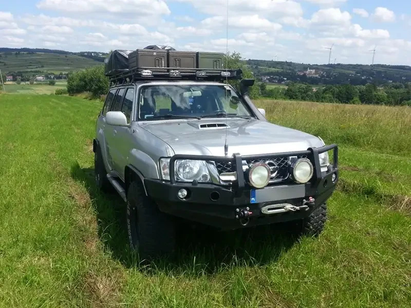 Buy Front bumper with a kangaroo Nissan Patrol Gu4 F4X4