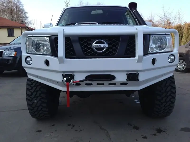 Buy Front bumper with a kangaroo Nissan Patrol Gu4 F4X4
